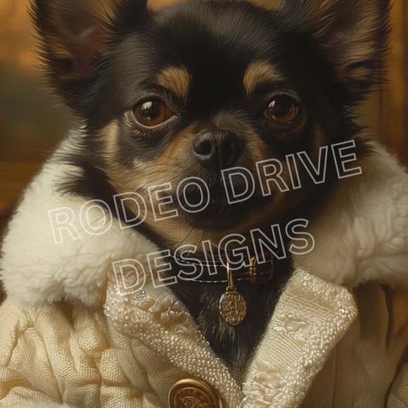PIMPIN CHIHUAHUA WALL ART 11X17 PRINT POSTER GIFT FOR CHIHUAHUA LOVERS - Picture 2 of 2